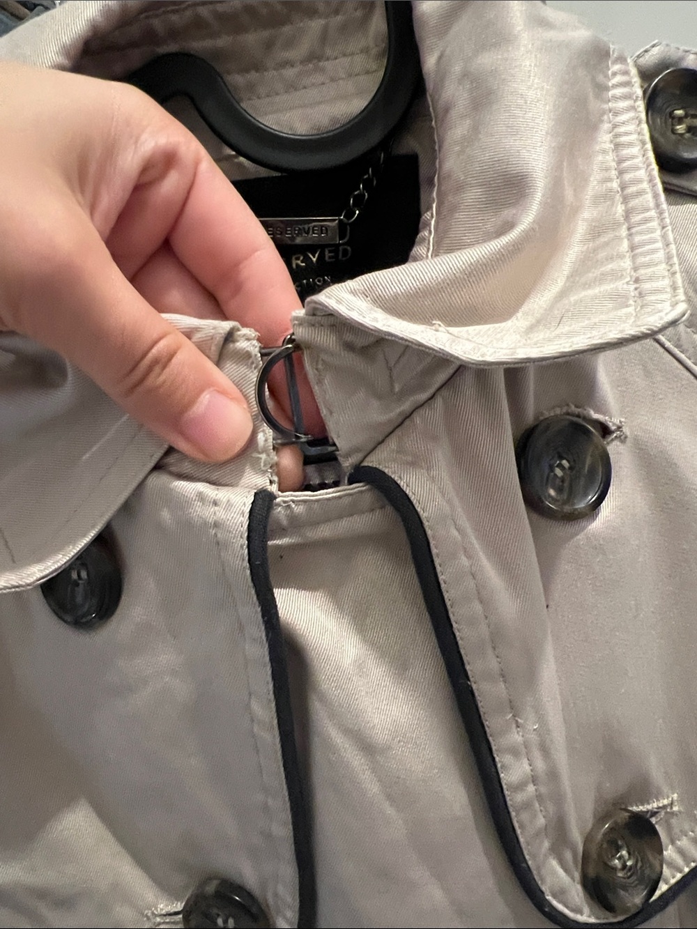 RESERVED Trench Coat - Picture 4 of 8
